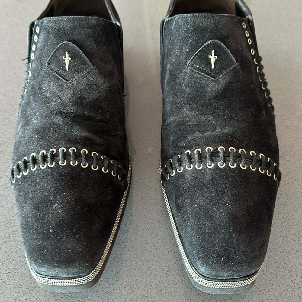 Paciotti black suade men’s size 8.5